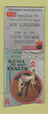 Matchbook Cover - Greenwood Bowling Alley WORN BOBTAIL
