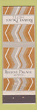 Matchbook Cover - Regent Palace Hotel UK England