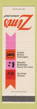 Matchbook Cover - Zim's Hamburgers San Francisco South CA