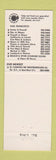 Matchbook Cover - Zim's Hamburgers San Francisco South CA
