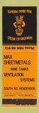 Matchbook Cover - Mteal Fabricators Henderson New Zealand