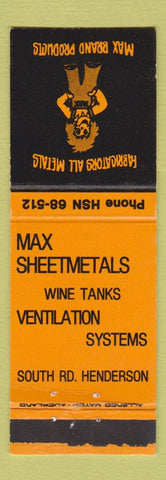 Matchbook Cover - Mteal Fabricators Henderson New Zealand