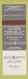 Matchbook Cover - Jolly Hotel Atlanta Brussels WEAR