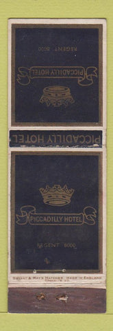 Matchbook Cover - Piccadilly Hotel UK England WEAR