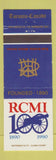 Matchbook Cover - RCMI Torotno ON 1990 cannon