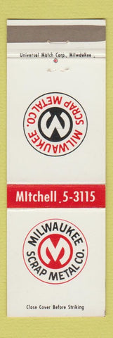 Matchbook Cover - Milwaukee Scrap Metal Company WI