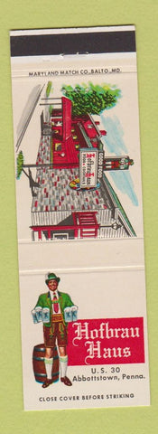 Matchbook Cover - Hofbrau Haus Abbottstown PA German
