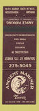 Matchbook Cover - Ancient Mariner Tavern Mississauga ON WEAR