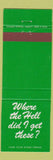 Matchbook Cover - Cloverleaf Hotel Etobicoke ON