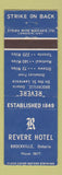 Matchbook Cover - Revere Hotel Brockville ON