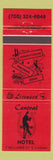 Matchbook Cover - Central Hotel Canada