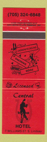Matchbook Cover - Central Hotel Canada