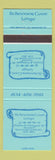 Matchbook Cover - Schooner Cave Lodge Vancouver Island BC