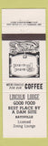 Matchbook Cover - Lincoln Lodge Baysville ON