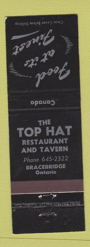 Matchbook Cover - Top Hat Restaurant Bracebridge ON