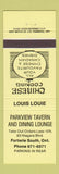 Matchbook Cover - Parkview Tavern Forterie South ON