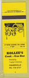 Matchbook Cover - Kollee's Gas Bar Fisherville ON