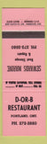 Matchbook Cover - D Or B Restaurant Portland ON Sewards Marine