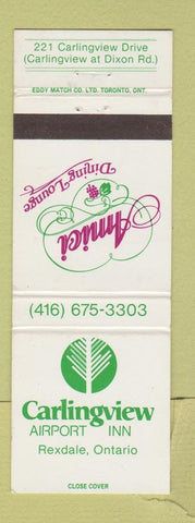 Matchbook Cover - Carlingview Airport Inn Rexdale ON