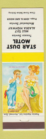 Matchbook Cover - Star Dust Motel Texaco oil gas hillbilly Canada