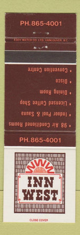 Matchbook Cover - Inn West Jasper Park Yellowhead