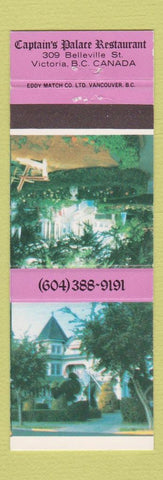 Matchbook Cover - Captain's Palace Restaurant Victoria BC