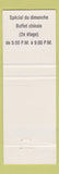 Matchbook Cover - Le Maison Du Steak Chanteclair St Hyacinthe QC