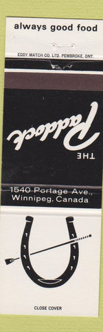 Matchbook Cover - The Paddock Winnipeg MB