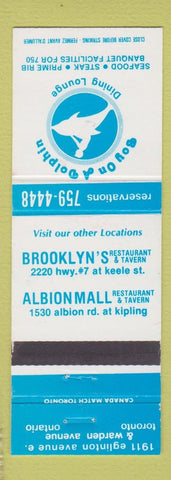 Matchbook Cover - Boy on a Dolphin Toronto ON