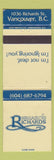 Matchbook Cover - Richard's Richards Vancouver BC WORN