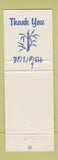 Matchbook Cover - Opaso Thailand Restaurant Orange CA