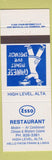 Matchbook Cover - Esso oil gas Chinese Restaurant High Level AB