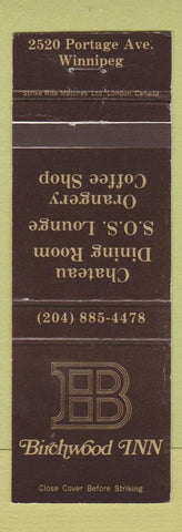 Matchbook Cover - Birchwood Inn Winnipeg MB
