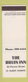 Matchbook Cover - Bruin Inn St Albert AB