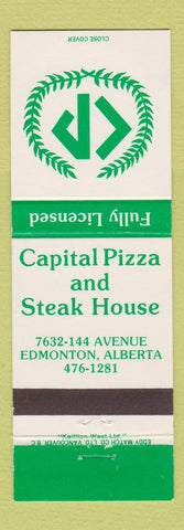 Matchbook Cover - Capital Pizza Steak Edmonton AB