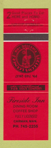 Matchbook Cover - Fireside Inn Carman MB