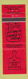 Matchbook Cover - Varvery Steak House Regina SK