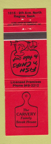 Matchbook Cover - Varvery Steak House Regina SK