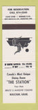 Matchbook Cover - The Station Naicam SK