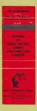 Matchbook Cover - King's Restaurant Tavern Brockville ON RED