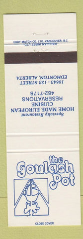 Matchbook Cover - Goulash Pot Edmonton AB