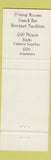 Matchbook Cover - Mount Vernon Inn VA