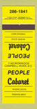 Matchbook Cover - People Cabaret Campbell River BC