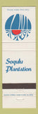Matchbook Cover - Sobulu Plantation