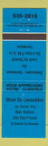 Matchbook Cover - Mont De Lanaudiere ST Gabriel De Brandon QC