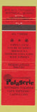 Matchbook Cover - La Potagerie Montreal QC