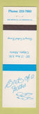 Matchbook Cover - Birds of a Feather Calgary AB
