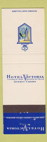 Matchbook Cover - Hotel Victoria Cote Du Palais QC