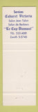 Matchbook Cover - Hotel Victoria Cote Du Palais QC