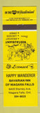 Matchbook Cover - Happy Wanderer Niagara Falls ON